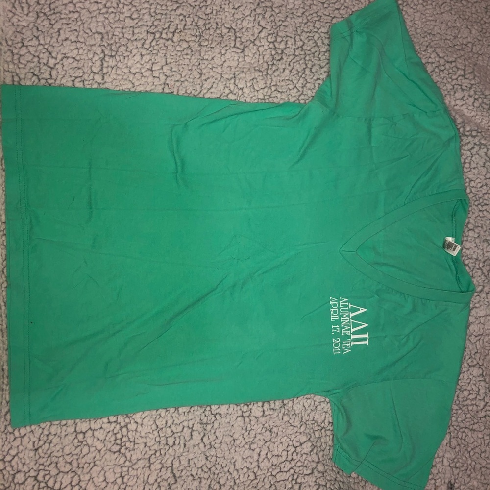 Alpha Delta Pi Emerald Green V Neck